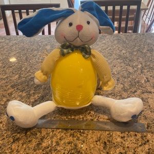 NWOT soft stuffed animal type bunny w plastic Easter egg body that can be filled